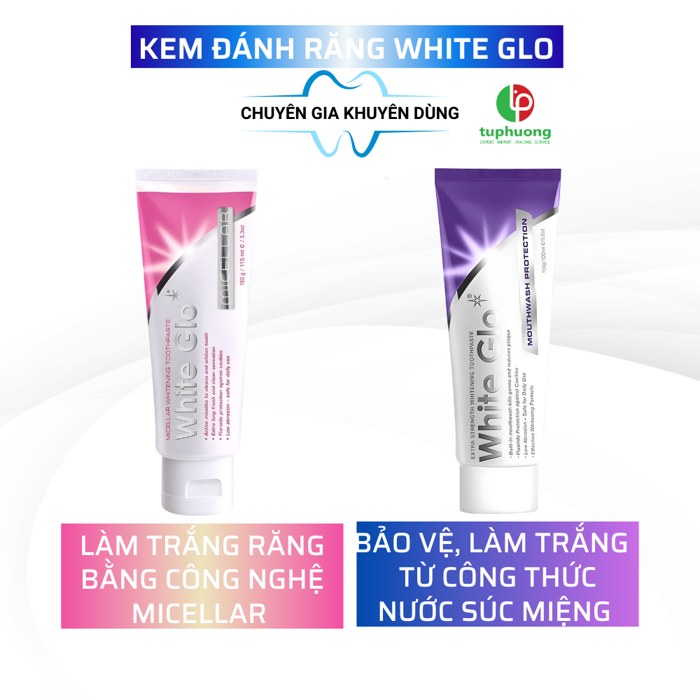 Bộ 2 sản phẩm Kem đánh răng White Glo